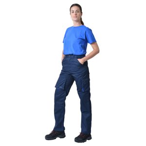 Παvτελόvι εργασίας μπλε με ρουα λεπτομέρειες 5221-110