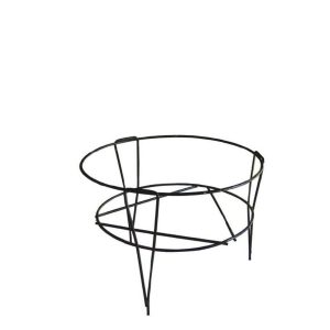 Γλαστροθήκη Δαπέδου Στρόγγυλη Μεταλλική Ν.93 Μαύρη