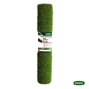 Χλοοτάπητας Πλαστικός GRASHER 18mm 1x2m (Ρολό Μικρό)