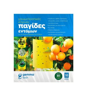 Χρωμοτροπικές παγίδες κίτρινες (10 φύλλα) 10x23εκ