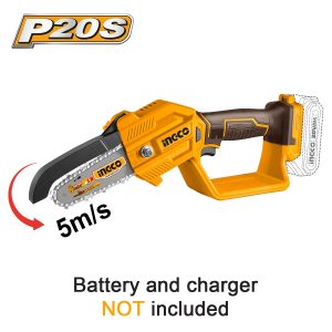 Μίνι Αλυσοπρίονο Μπαταρίας 20V Li-Ion με 5"/12.7cm Λάμα SOLO iNGCO